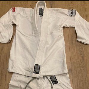Maeda F2 BJJ Gi, White, Like New